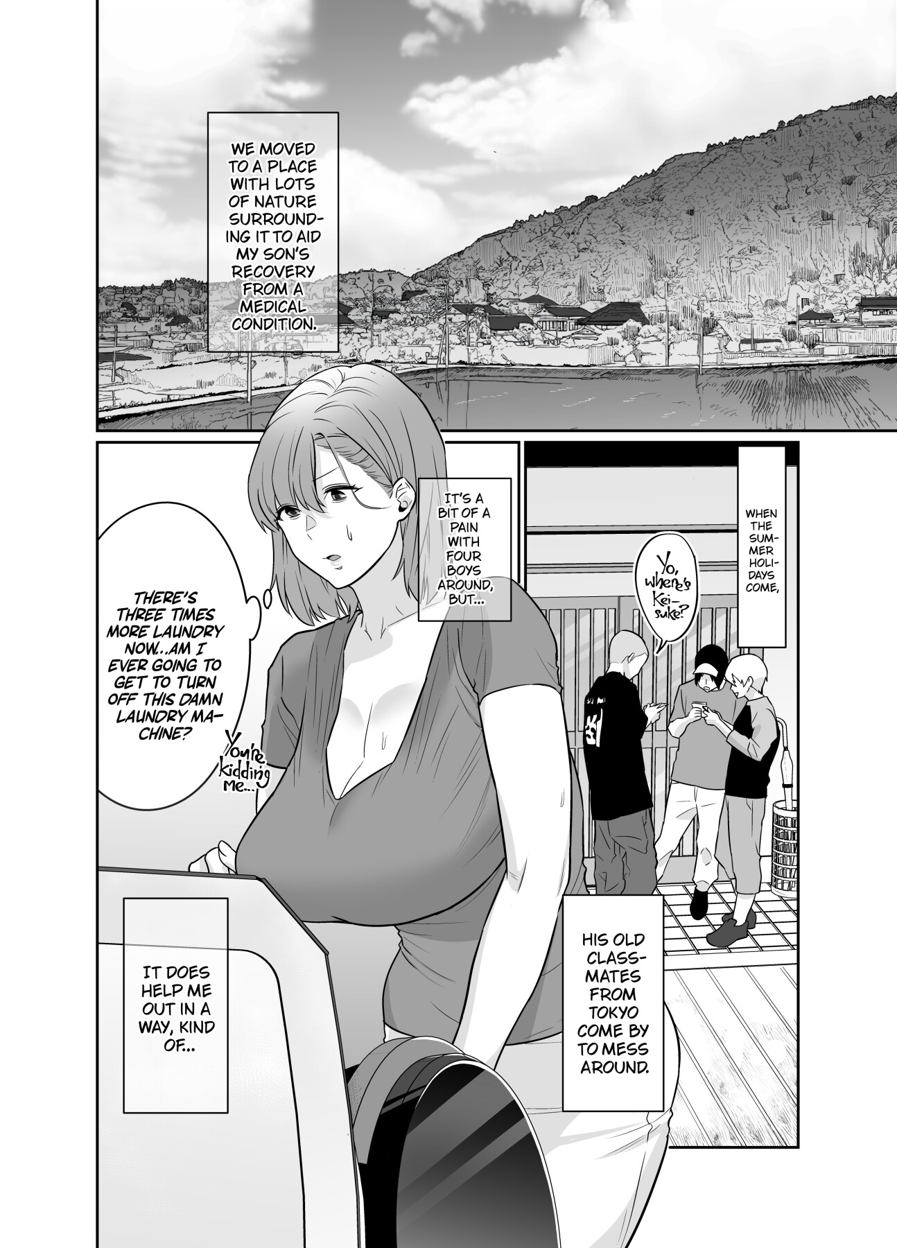 Hentai Manga Comic-Rural, Summer. Hot Sweet Sex with My Friend's Mom-Read-4